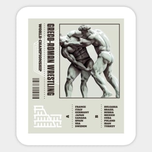 Greco Roman Wrestling Sticker